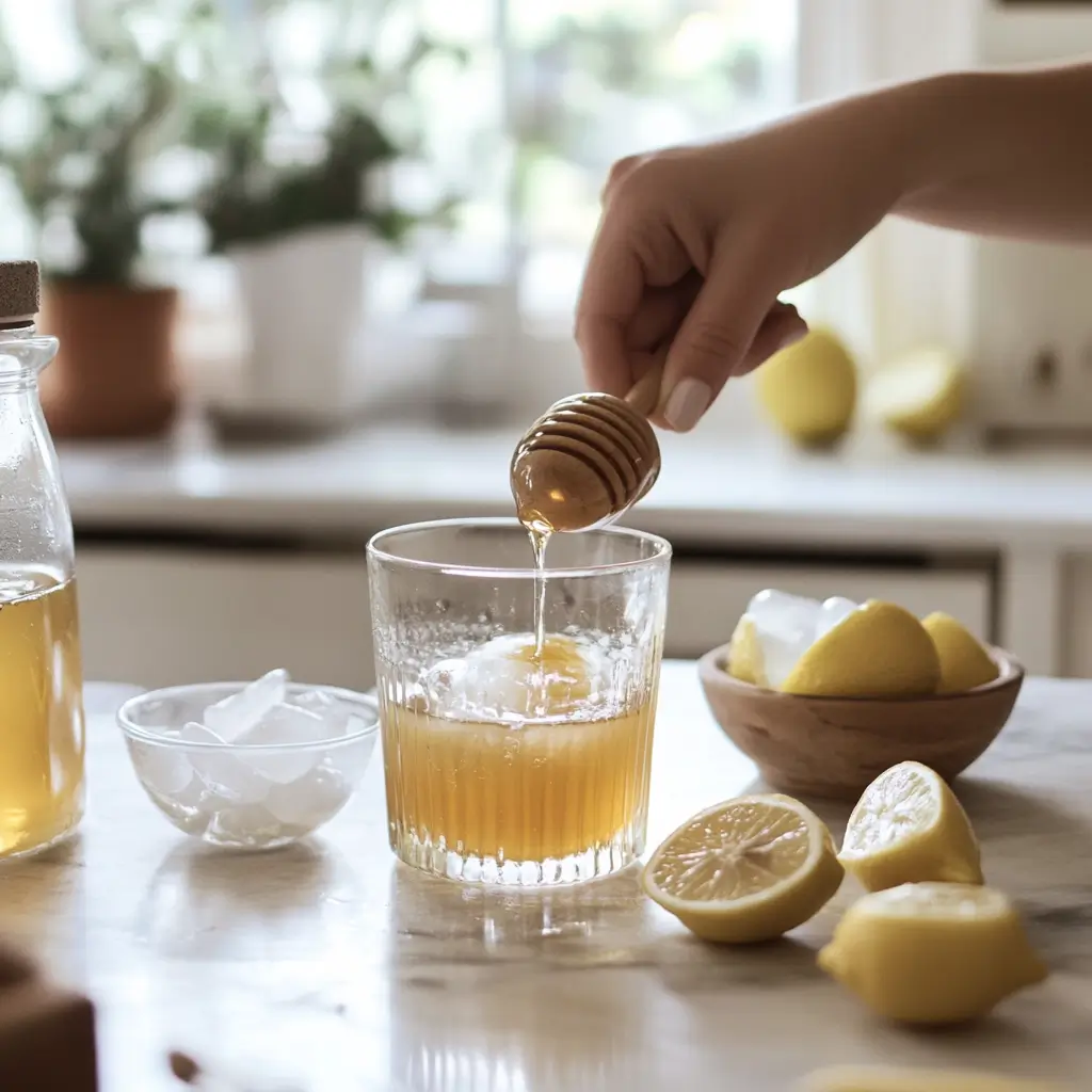 Apple Cider Vinegar Detox for Weight Loss That Actually Works 6 Preparing apple cider vinegar detox recipe for weight loss with lemon and honey