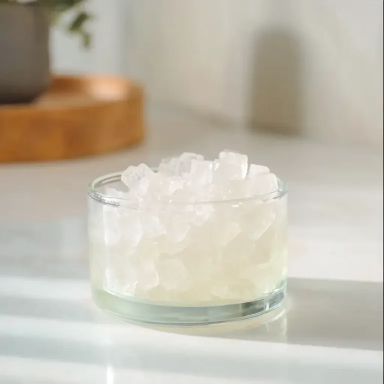 Bright modern gelatin trick for weight loss in clear glass cup