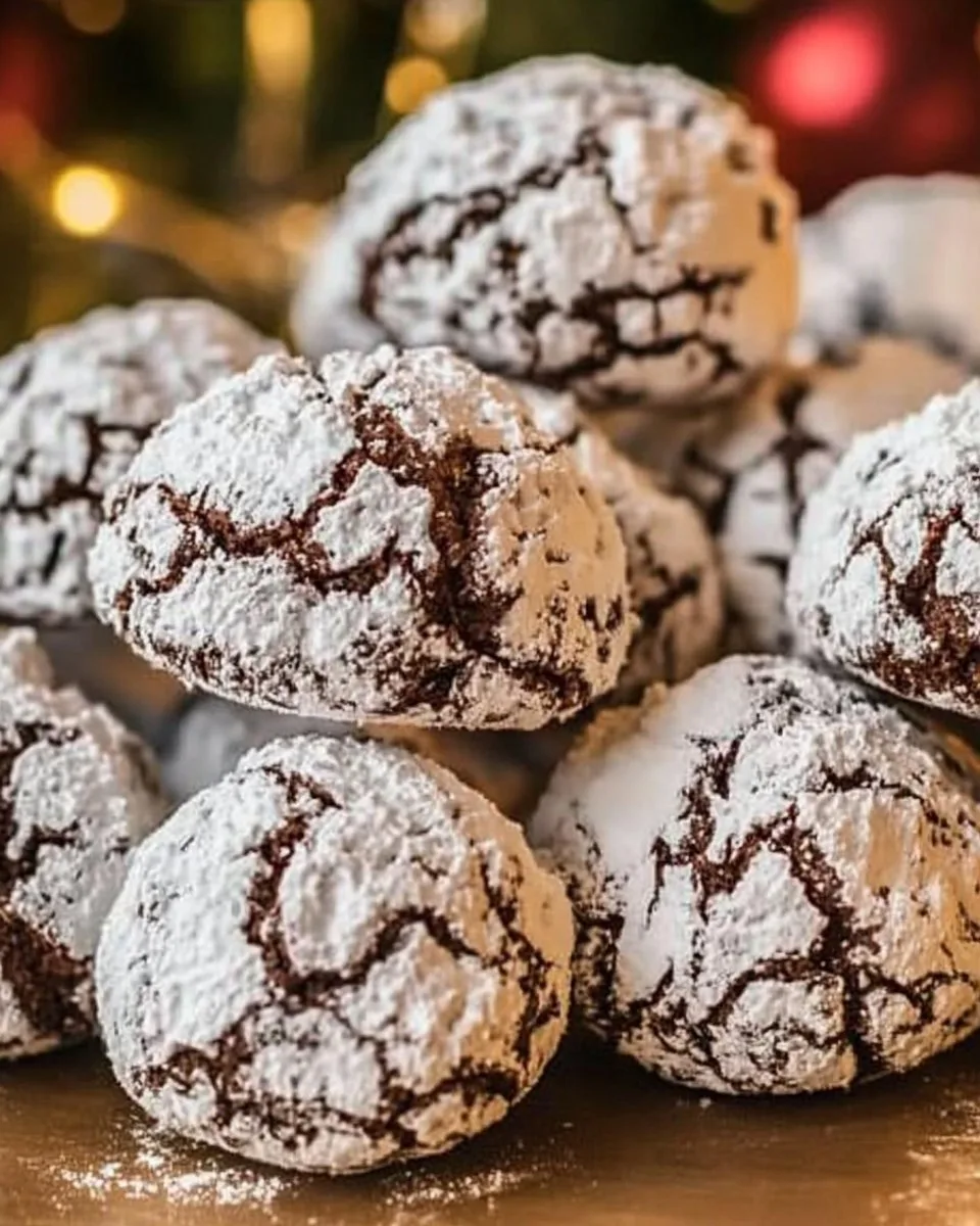 Chocolate Snowball Cookies