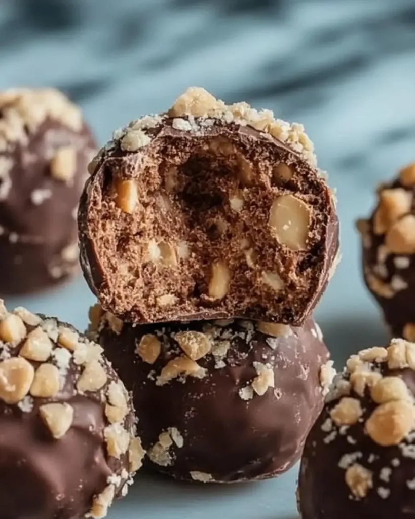 Hazelnut Chocolate Truffles 3 Hazelnut Chocolate Truffles in cozy kitchen