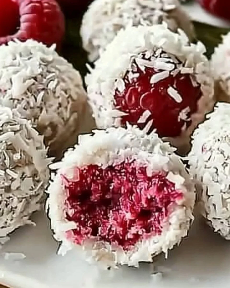 Decadent Raspberry Coconut Balls That No One Can Resist