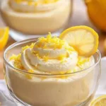 Delicious Lemon Mascarpone Mousse served in elegant dessert cups