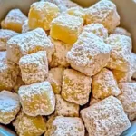 Colorful Lemonade Puppy Chow snack in a bowl, perfect for summer parties