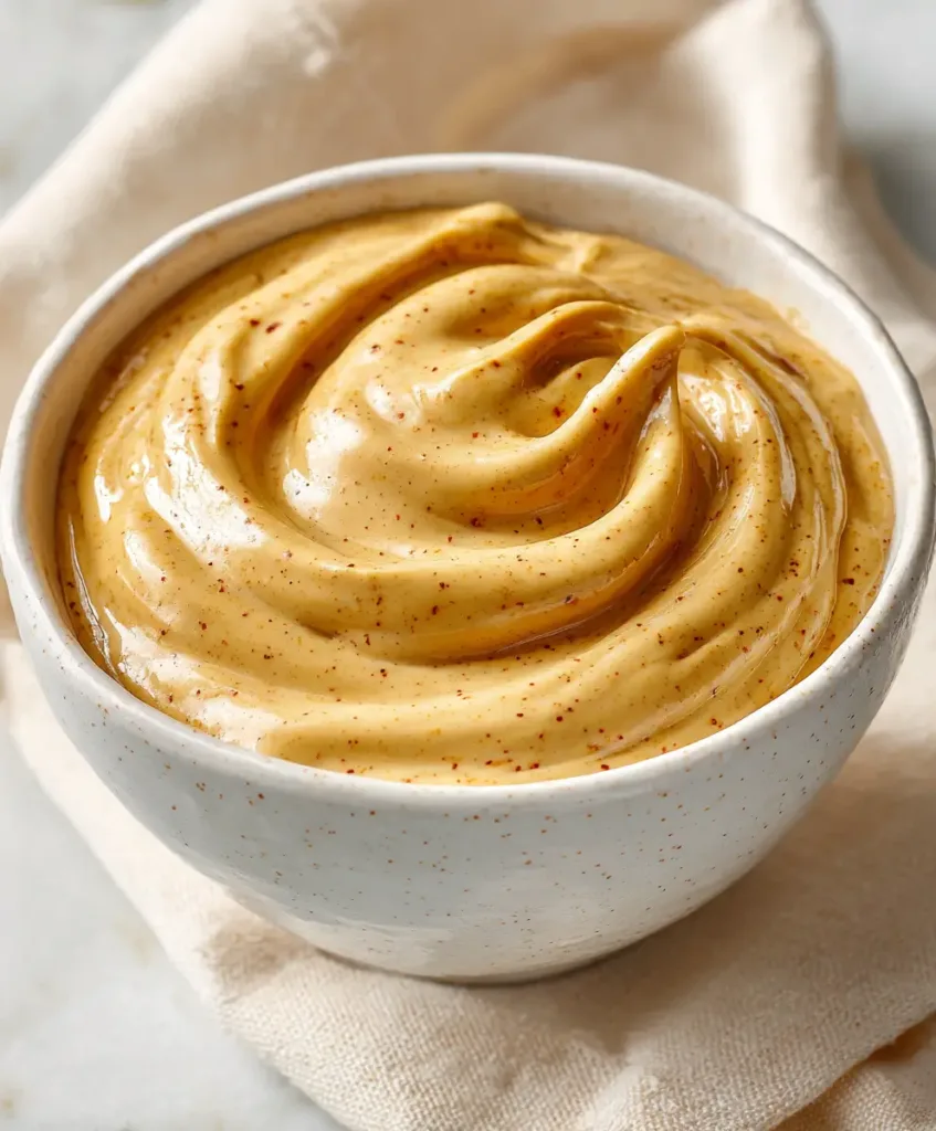 3 Ingredient Honey Mustard: Creamy, Tangy and Better Than Any Bottle 2 3 ingredient honey mustard sauce in a white ceramic bowl close up