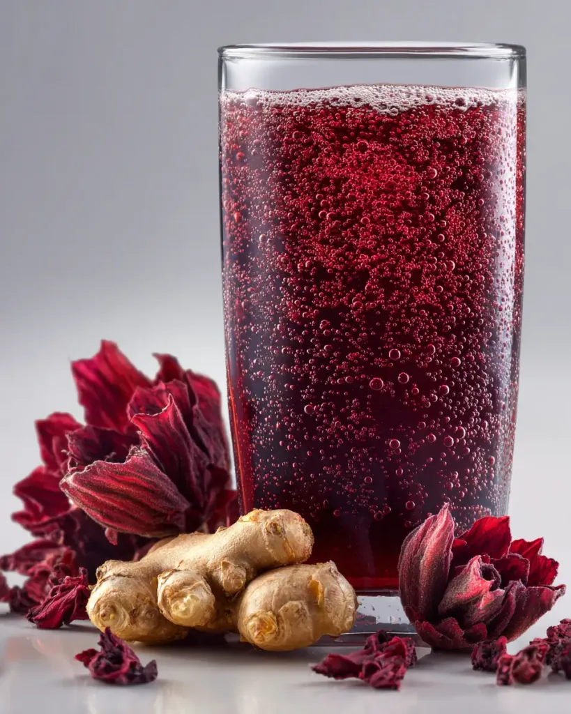 hibiscus probiotic soda recipe variation fermented drink red color