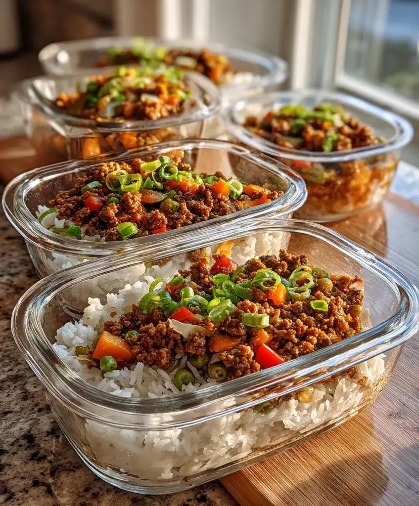 boy kibble recipe portioned into four meal prep containers for the week