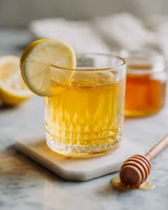 Gelatin Weight Loss Recipe That Actually Works 5 gelatin weight loss recipe served in a clear glass with lemon and honey on a light surface