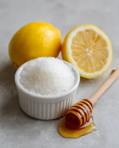 Gelatin Weight Loss Recipe That Actually Works 4 gelatin weight loss recipe ingredients including gelatin powder lemon and honey measured on a counter